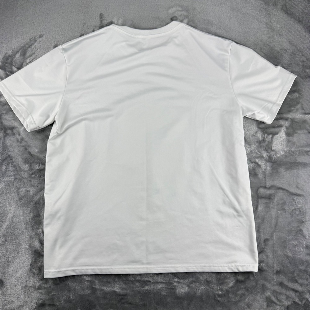 Vinyl Junkie Record Player Graphic T-Shirt White Large Music Turntable Tee - Picture 2 of 15